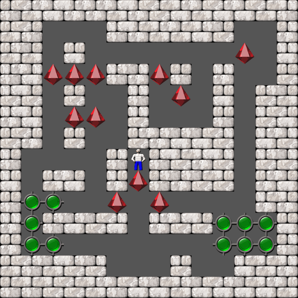 Sokoban Bugs550 collection level 207